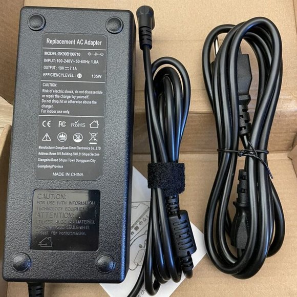 135W AC Adapter replacement for model #SK90B190710 - Picture 3 of 13